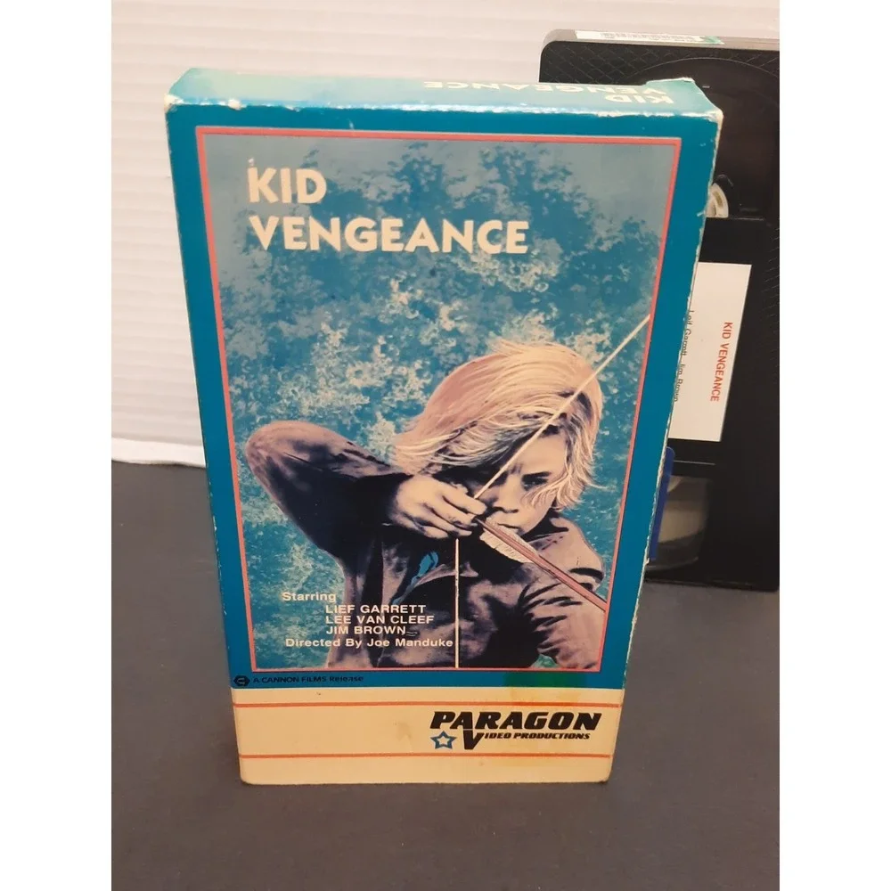 Kid Vengeance VHS - Paragon Video - Lee Van Cleef, Lief Garrett
